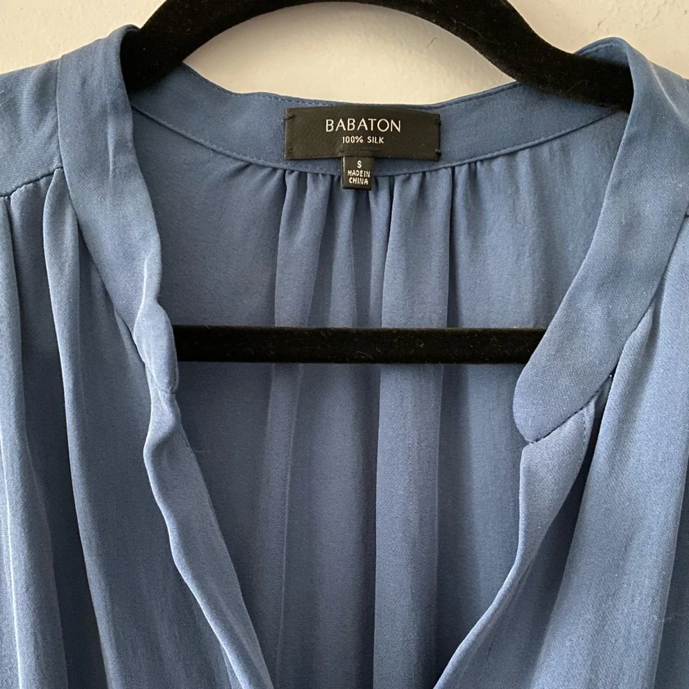 Aritzia Babaton- Benedict 100% Silk Sleeveless Dress
Navy Blue - Picture 4 of 8